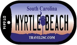 Myrtle Beach South Carolina Novelty Metal Dog Tag Necklace DT-5414 - £12.82 GBP