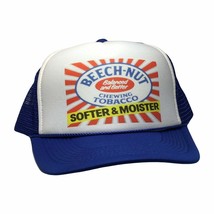 Vintage Beech-Nut Tobacco Hat Trucker 80s Mesh Cap Snap Back Adjustable - £19.73 GBP