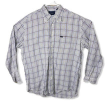 FACONNABLE Men&#39;s Multicolor Check Long Sleeve Button-Front Shirt sz L Large - £12.70 GBP