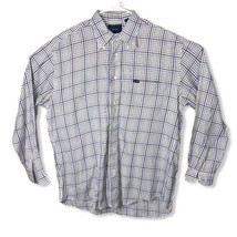 FACONNABLE Men&#39;s Multicolor Check Long Sleeve Button-Front Shirt sz L Large - £12.35 GBP