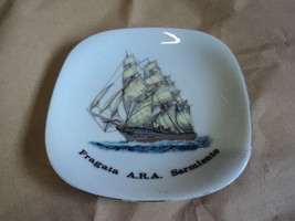old  porcelain plate Fragata (frigate)  A.R.A Sarmiento  Argentina navy - £22.89 GBP