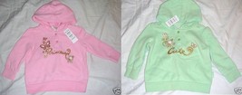The Children&#39;s Place Infant Girls Fleece Hoodies Sizes 6-9M or 12M NWT - $9.74