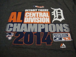 MLB Detroit Tigers Major League Baseball Fan 2014 Champions Soft Gray T Shirt M - £14.17 GBP