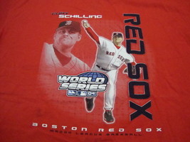 MLB Boston Red Sox Major League Baseball Curt Schilling World Series T Shirt L - $18.04