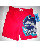 Joe Boxer Toddler Boys Swim Shorts Red Sharks Size 2T NWT - £7.15 GBP
