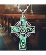 Celtic Cross Necklace 925 Sterling Silver - $188.00