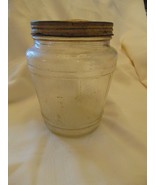 Ball Brand Clear Glass Store Jar With Metal Lid #830=69 - £27.23 GBP