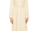 THEORY Womens Shirt Dress Belted Solid Beige Size S I1109601 - £70.51 GBP