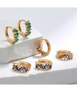 Emerald Zircon Leaf Ear Clip – Elegant Temperament &amp; Unique Design - $27.16 CAD
