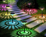 Bright Solar Pathway Lights 6 Pack,Color Changing+Warm White Led Solar L... - £58.52 GBP