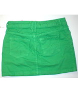 New NWT $78 GIRLS 12 JUICY COUTURE DENIM JEAN SKIRT Bright GREEN  - £56.29 GBP