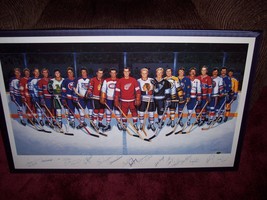 Lithograph 500 Goal SIGNED  Auto Maurice Richard Hull Howe  16 of 19 - £1,193.51 GBP