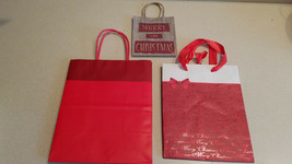 Set of Three (3) Various Holiday Christmas Gift Bags (NEW) - $4.46