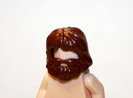 Minifigure Hair Beard Piece Brown For US Seller - £2.38 GBP