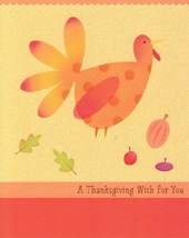 Greeting Card Thanksgiving &quot;A Thanksgiving Wish for You&quot; - £1.19 GBP