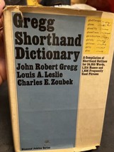 Gregg Shorthand Dictionary Diamond Jubilee Edition 1971 HC DJ 34,055 Words - £15.52 GBP