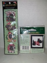 Mary Engelbreit Bucilla Scottie Dog Counted Cross Stitch &amp; Christmas Stickers (q - £20.90 GBP