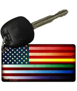 American Flag Rainbow Metal Key Chain - €10,51 EUR