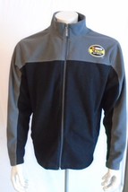 Nascar Grey and Black Nextel Cup Series Polyester Fleece Zip up Medium J... - $150.79 MXN