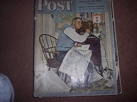 Saturday  Post Rockwell Norman   Armchair General  April 29 1944   - £38.91 GBP
