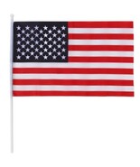 Mini American Flags on Plastic Sticks, 11 In. X 7 In. - 3/pkg. - £2.31 GBP