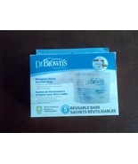 DR BROWN natural flow microwave steam sterilizer bags   ( 4 bags ) - $131.71 MXN