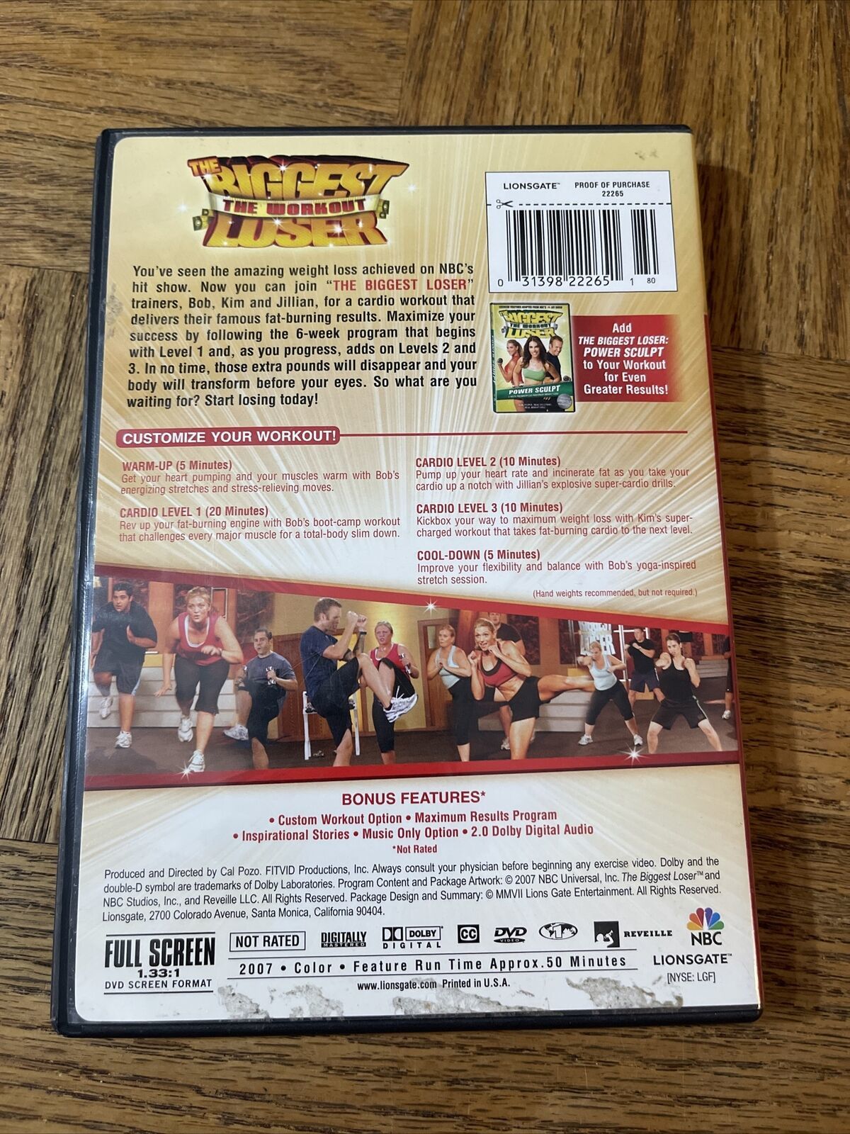 The Biggest Loser Cardio Max DVD Item image 3