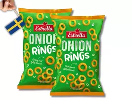 2 Bags Estrella Onion Rings  Crispy &amp; Savory Snack, 200g (7.05oz) - $16.42