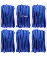 (6) Blue Double Braided 1/2&quot; x 15&#39; HQ Boat Marine DOCK LINES Mooring Rop... - £64.61 GBP