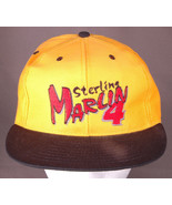 Sterling Marlin 4 Hat-Racing-Snap Back-Yellow-Baseball Cap-Embroidered-N... - $18.68