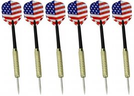 Set of 6 High Quality Steel Needle Tip Darts with American Flag Dart Fli... - $149.01 MXN