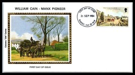 1984 Great BRITAIN/ISLE Of Man Fdc Cover-William Cain Manx Pioneer, Ramsey 2 A23 - £1.56 GBP