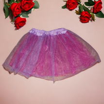 Kandytoys Purple Pink Tulle Stretchy Dance Dress Up Cosplay Costume Skirt - £7.90 GBP
