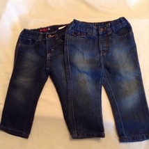 Wrangler western jeans Size 18 mo rodeo Lot of 2 blue infant girls - £11.87 GBP