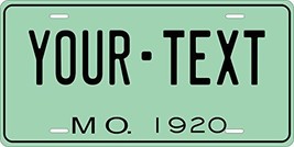 Missouri 1920 Personalized Tag Vehicle Car Auto License Plate - £13.38 GBP