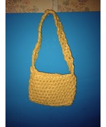 Handmade Crochet Shoulder Bag Corn Puff Yello Upcycled Recycled Plastic ... - £9.51 GBP