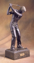 Figure Bronze &quot;Golf Player&quot; Spanish Handmade New brand in original box - £1,706.77 GBP