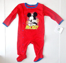 Disney Baby Mickey Mouse Infant Boys Sleeper Size 3-6 Months NWT - $12.79