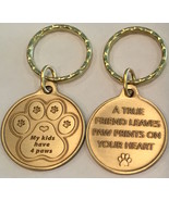 My Kids Have 4 Paws Heart - A True Friend Dog Pet Key Chain Tag Keychain... - £5.58 GBP