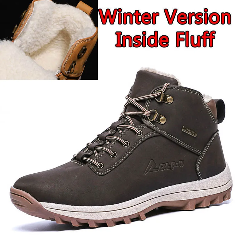  2023 fashion winter snow boots for men male casual shoes adult quality rubber high top thumb200