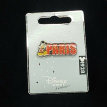 Disney Pin UKDS Mickey Mouse Leaning on &#39;Paris&#39; Pin 54157 Disney Store E... - £12.36 GBP