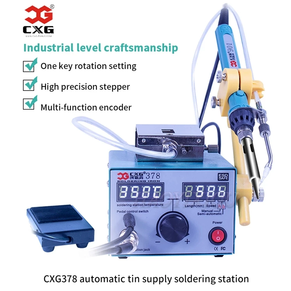 Automatic Soldering hine Tin Feeder Foot Rest Constant Temperature Solde... - $349.49