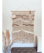 Macrame Large Wall Hanging, Boho Wall Art, Modern macrame, Neutral Beige Wall ta - £548.49 GBP