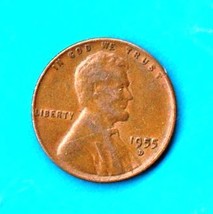 1955 D Lincoln Wheat Penny- Circulated - £6.28 GBP
