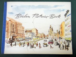 1953 Antique Berlin Germany Picture Book Hc Souvenir Watercolor Art Illustrated - £67.43 GBP
