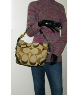 Authentic Coach Signature Large C Shoulder Handbag Shoulder Bag Size: X ... - £119.08 GBP