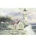 Collectible Thomas Kinkade &quot;Beacon of Hope&quot; Tapestry Wall Hanging 26&quot; Sq... - £17.20 GBP