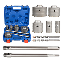 9Pcs Masonry Concrete Hole Saw Kit (30 40 65 80 100 Mm), 300 Mm Tungsten... - $114.23