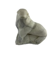 Pearlite Marblecraft Figurine of a Seal Carved - $13.36