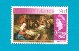 Cayman Islands (used postage stamp) Christmas 1968 - $1.99